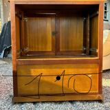 Wooden TV cabinet with drawers