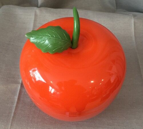 Seau à glaçons vintage pomme orange 70'
