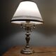 Pair of gilded bronze bedside lamps