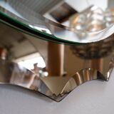 Miroir mural style Cristal Art, années 1960