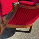 Louis XV style canapé in moulded wood – red velvet fabric – 19th century