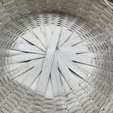 Vintage round wicker basket.