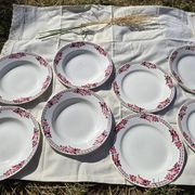 Lot of 10 deep and flat plates Ceranord St Amand model Roubaix +2