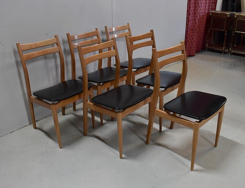 Suite of 6 chairs 1970