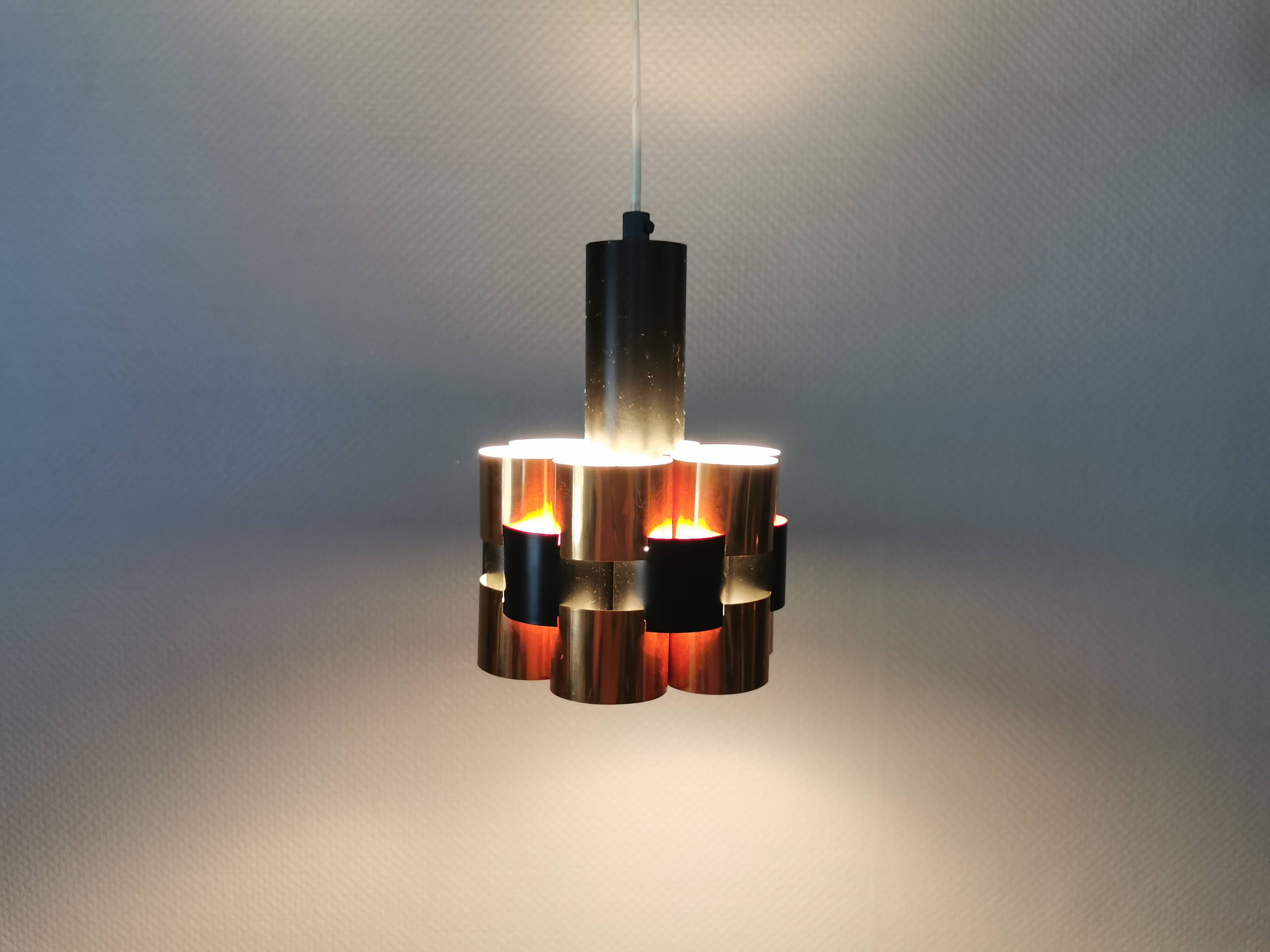 A pendant lamp, designed by Danish Werner Schou 1960-70s.