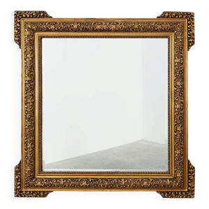 Grand miroir en bois