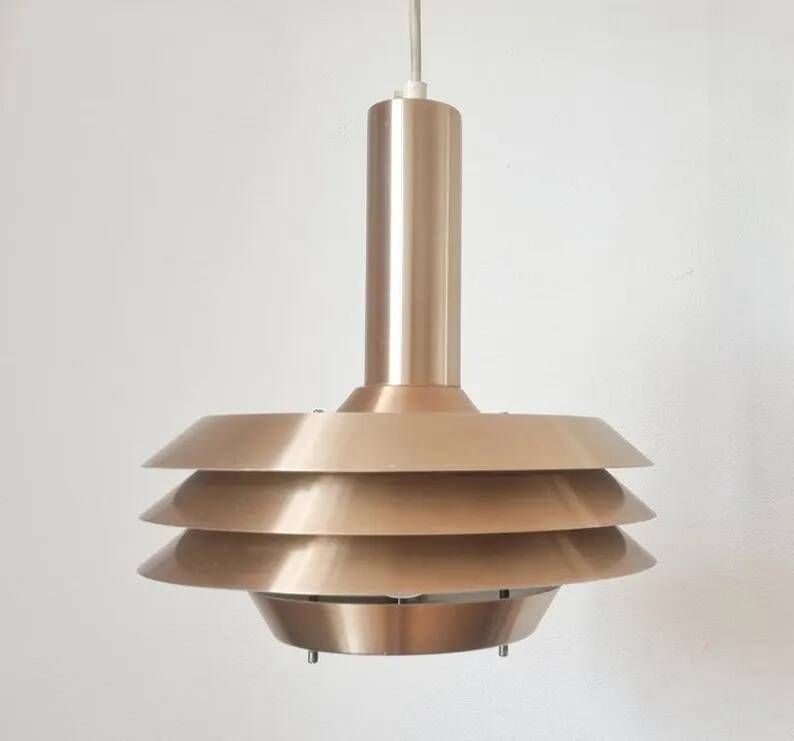 Midcentury Pendant, Jo Hammerborg, Denmark, 1970s