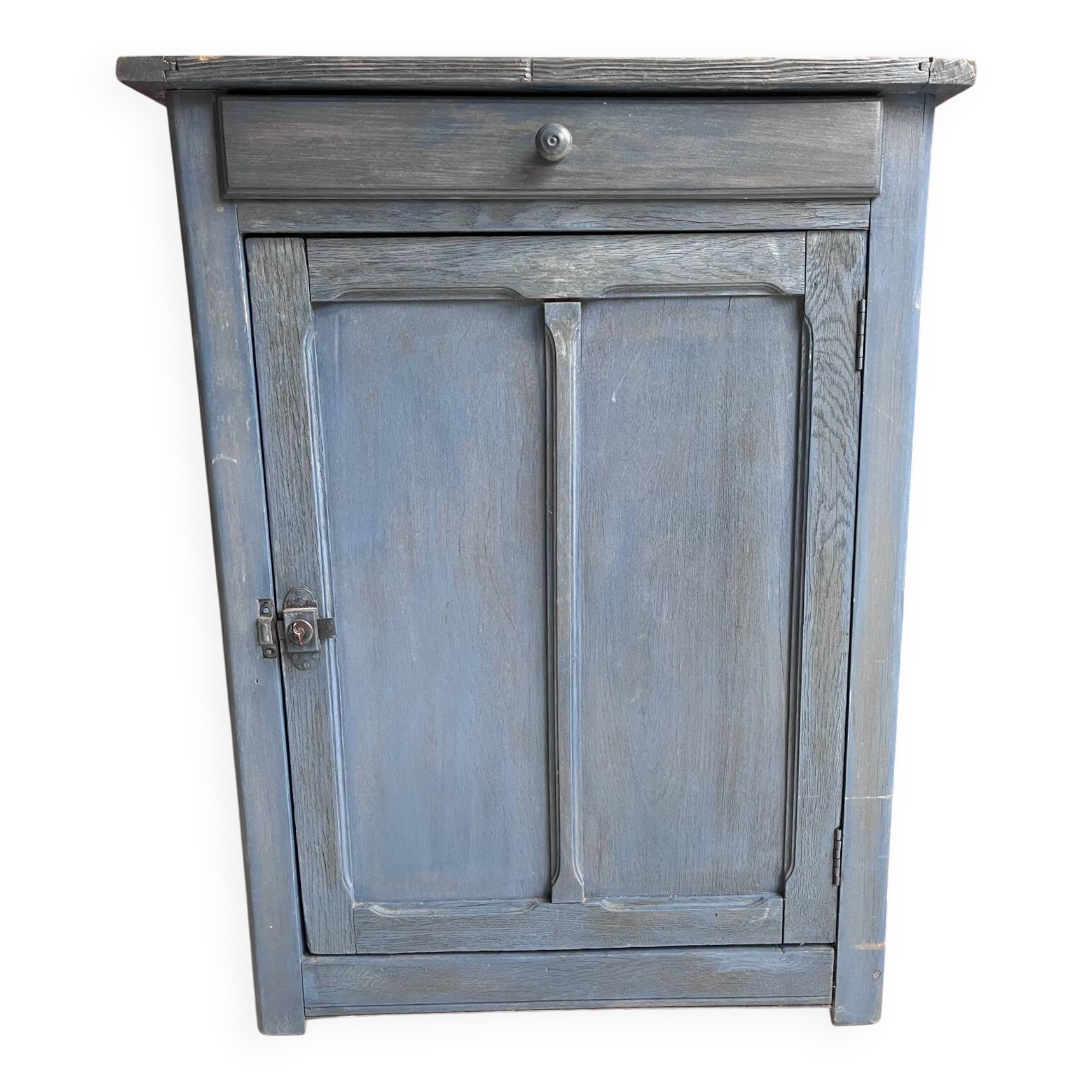 Confiturier, ancien buffet Parisien, patiné bleu