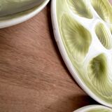 Set of 6 oyster plates in Earthenware Mill of Wolves