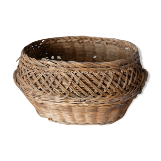 Panier à linge ovale tressé Provence