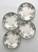 4 dessert plates ironstone "Liserons" Choisy le Roi