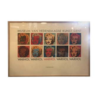 Original poster of Andy Warhol exhibition