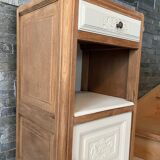 Art Deco bedside, grey marble