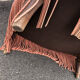 Paire de crapauds vintage en velours rose