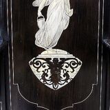 Ceremonial showcase in blackened pearwood, Napoleon III period - 1850