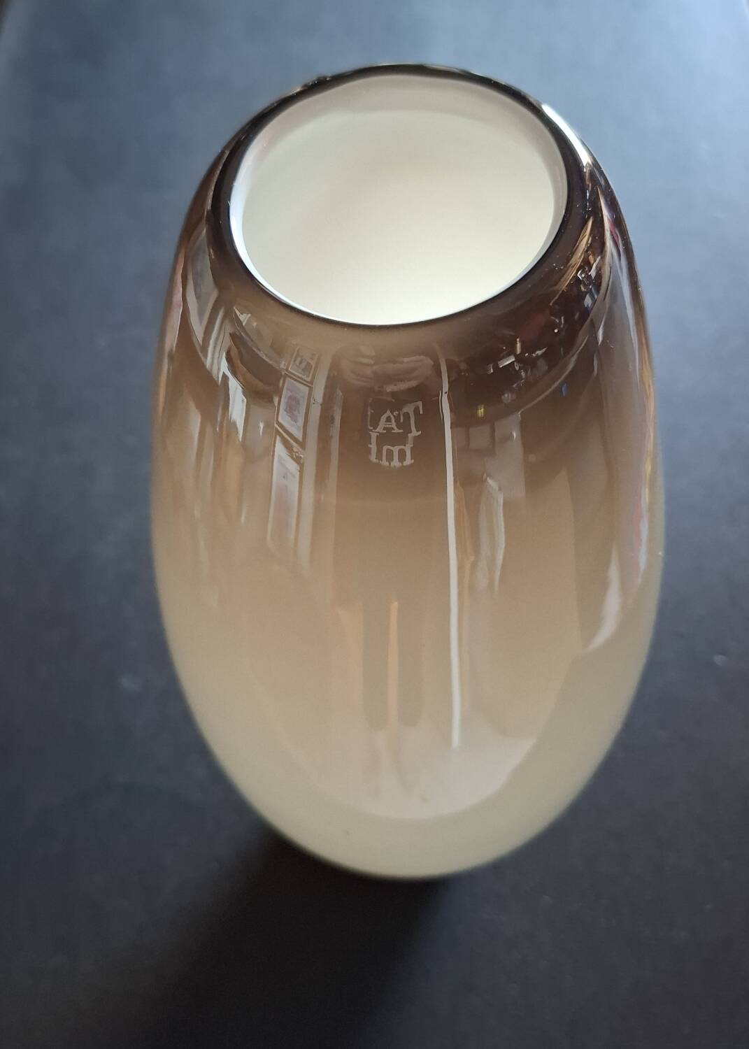 Contemporary opaline vase