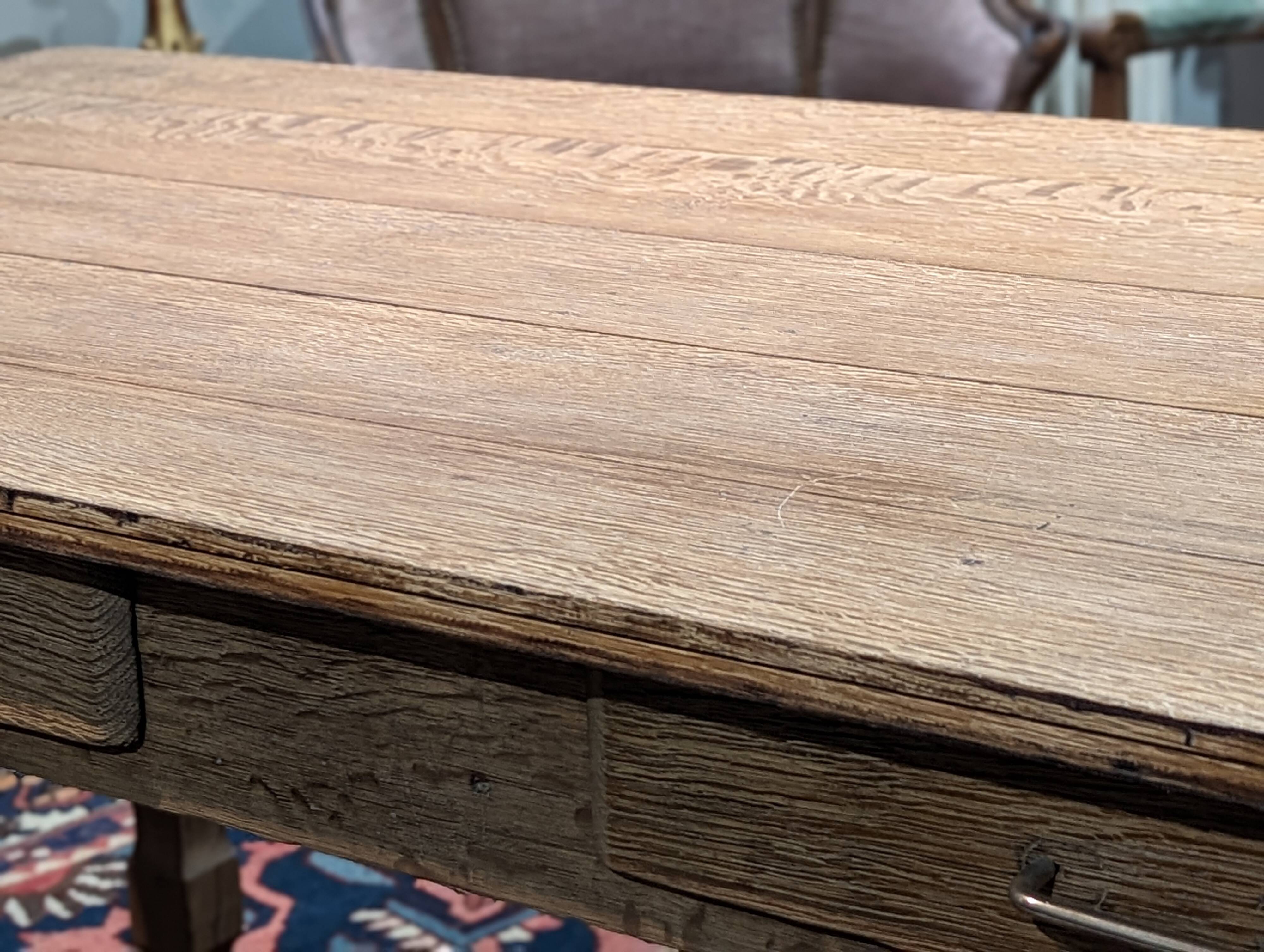 Oak farm table