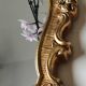 Mirror Rocaille style gilded with gold leaf 42 x 26 cm