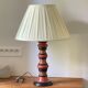 Vintage Italian turned wood lamp