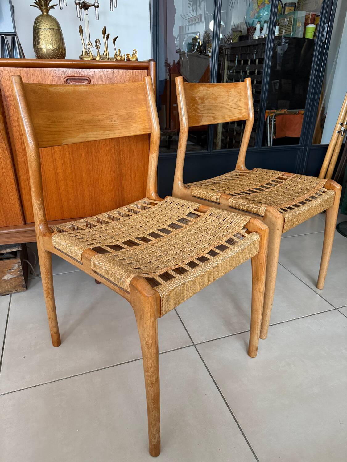 Paire de chaises "Havana" par Gessef – Design Italien, 1960