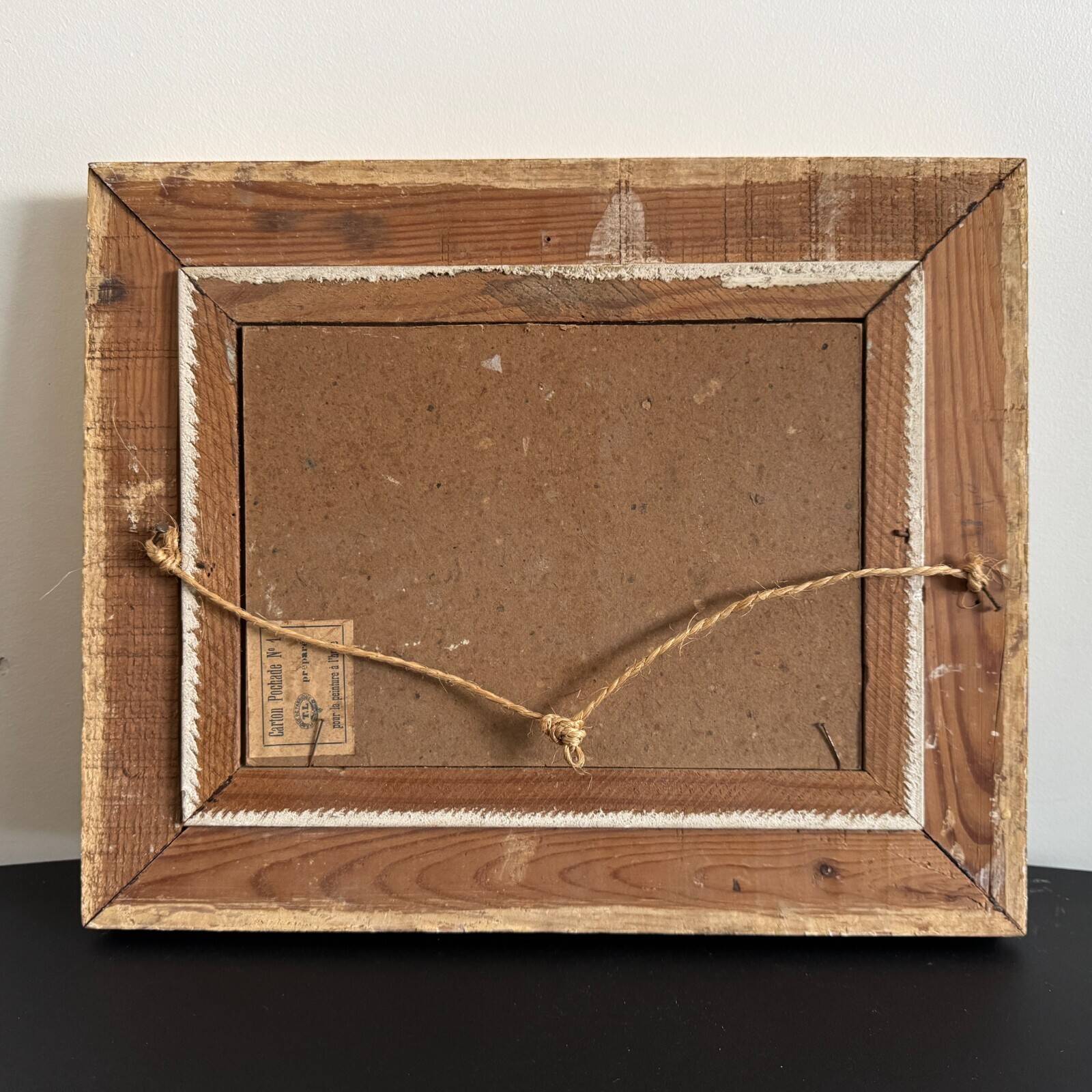 Oriental oil on cardboard with a knife by P. Gobewille