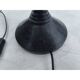Lampe Jumo bakélite et opaline blanche