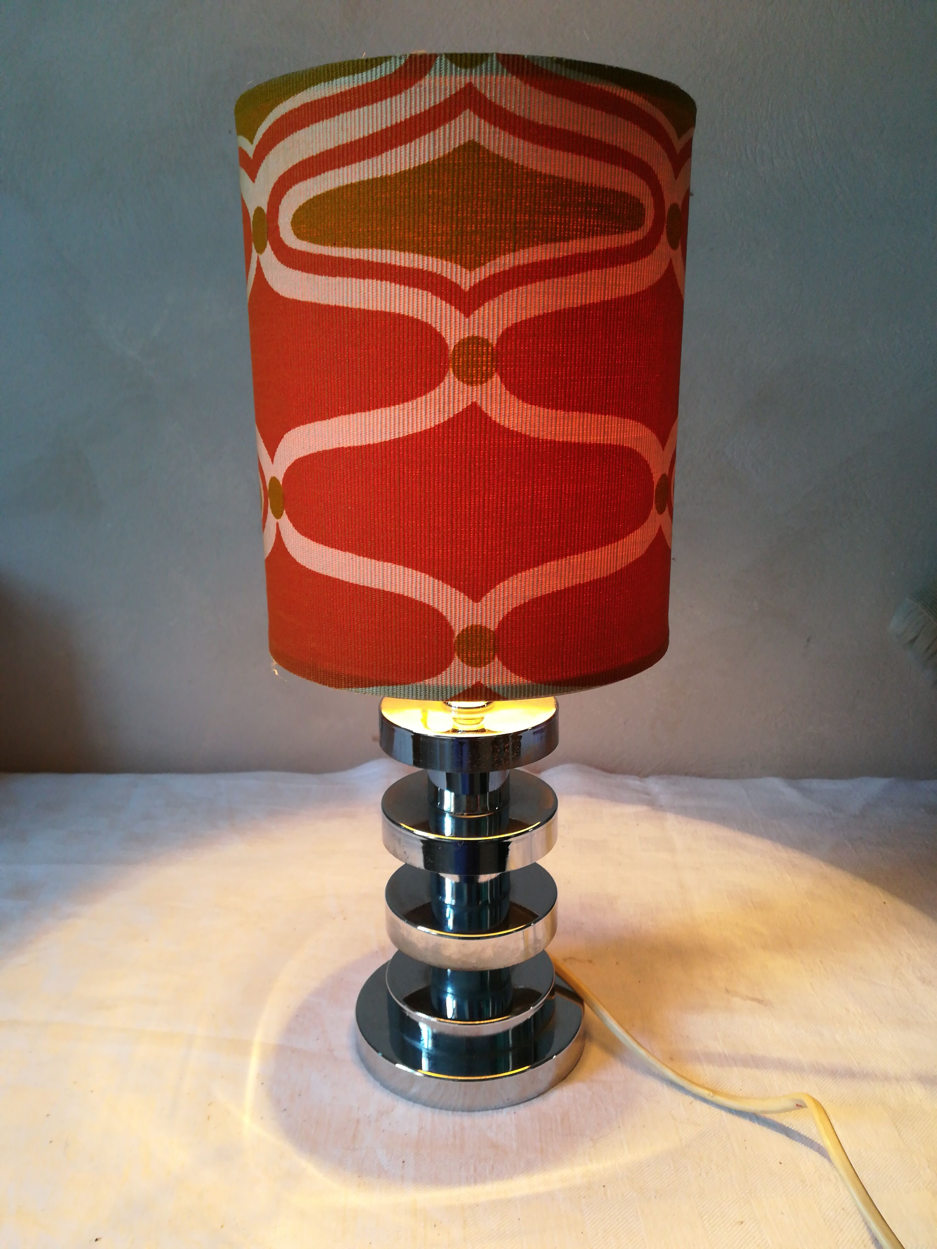 Chrome table lamp