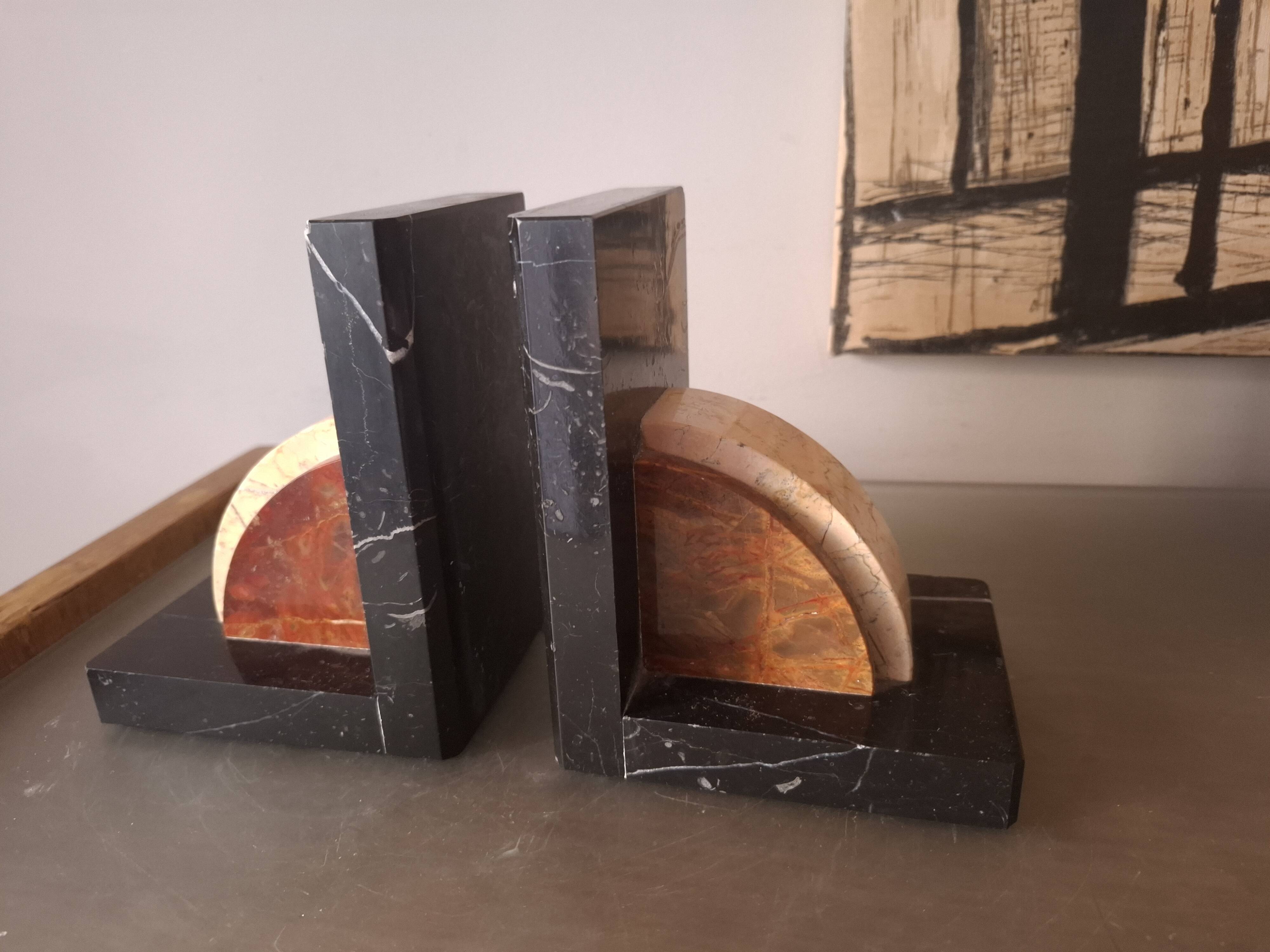 Serres livres art deco en marbre