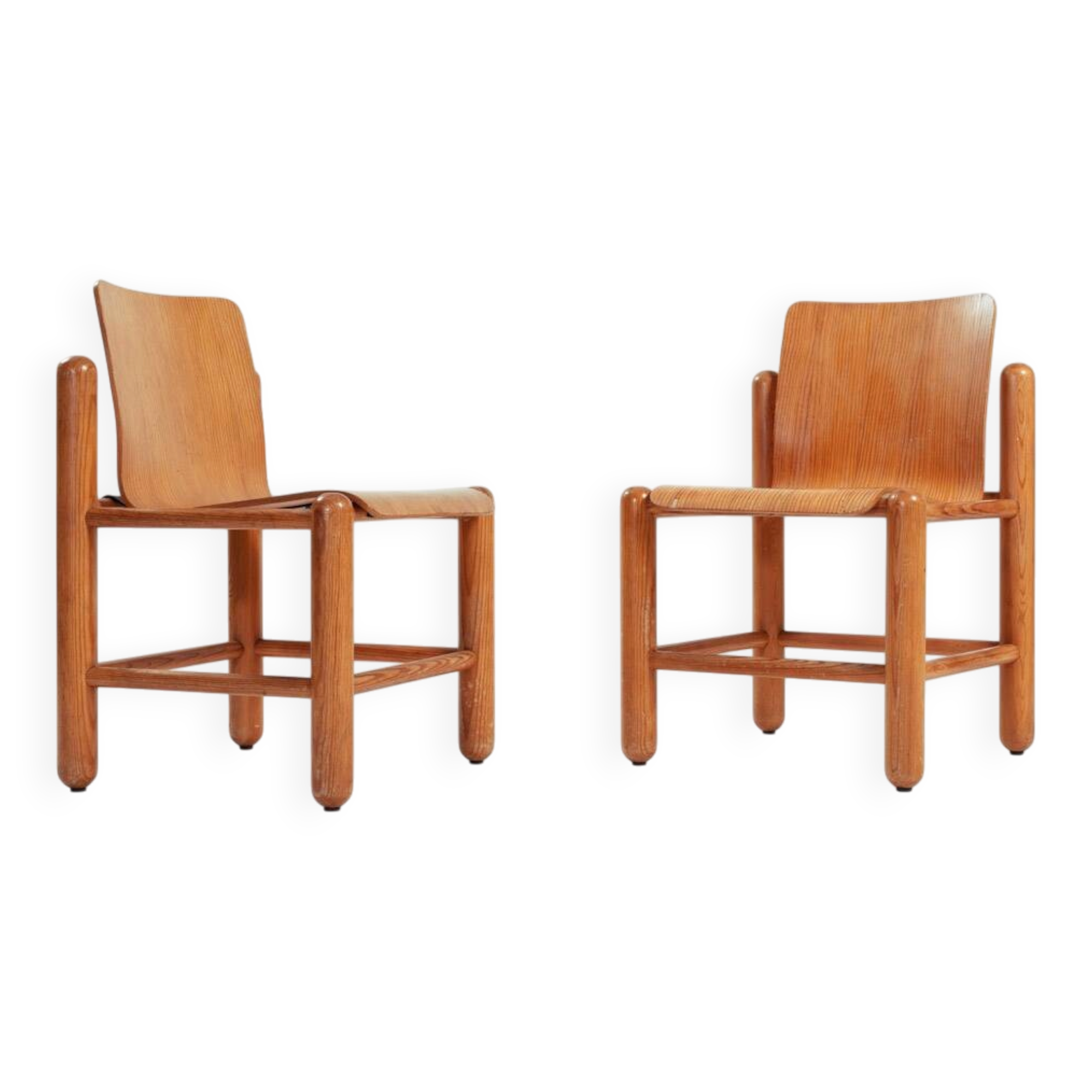 2 Knud Friis & Elmar Moltke Nielsen (Friis & Moltke) Pine dining Chairs