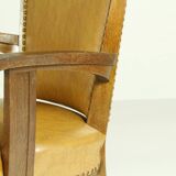 Armchairs by H. Wouda for H. Pander & Zn., 1920s, Set of 7