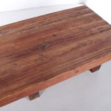 Brutalist Pine Coffee Table by Jens Lyngsøe for Havdrup Trævarefabrik