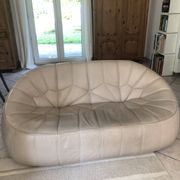 Canapé Ottoman 2 places en cuir
