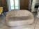 2-seater leather Ottoman sofa