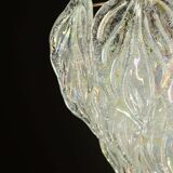 Amazing large Murano glass rainbow leaves chandelier