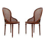Pair of mahogany armchairs, Louis XVI style – Early 20th century