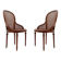 Pair of mahogany armchairs, Louis XVI style – Early 20th century