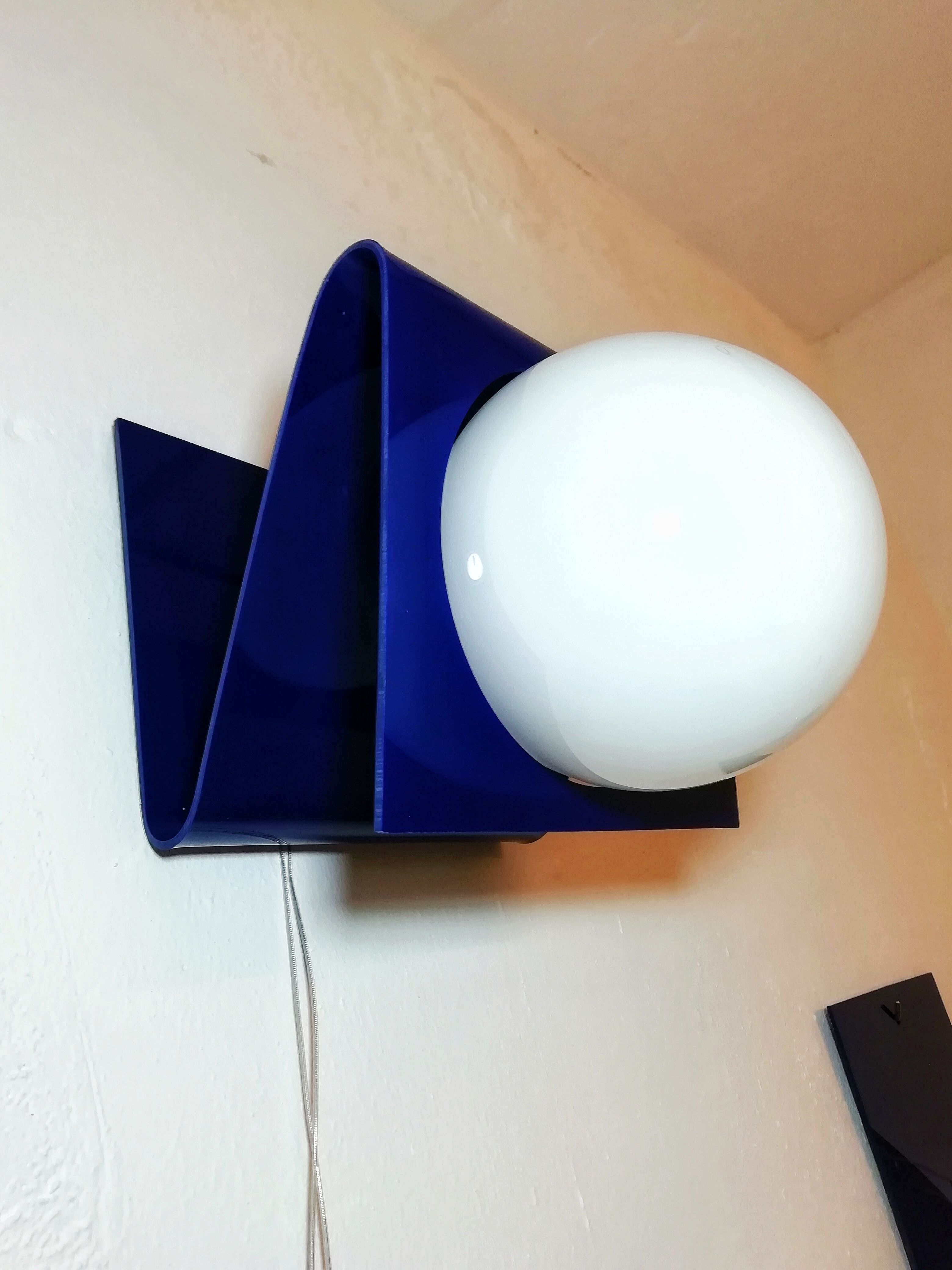 Paire d'appliques de methacrylate