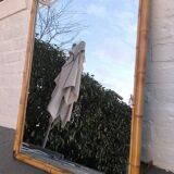 Miroir en rotin 1960