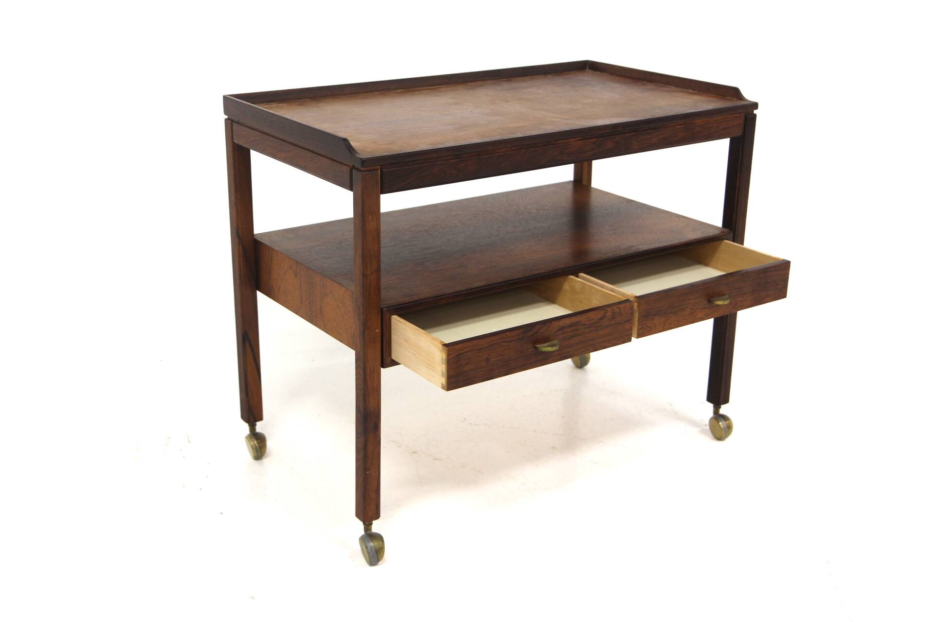 Scandinavian rosewood server "Casino" Engström & Myrstrand for Tingströms, Sweden, 1960