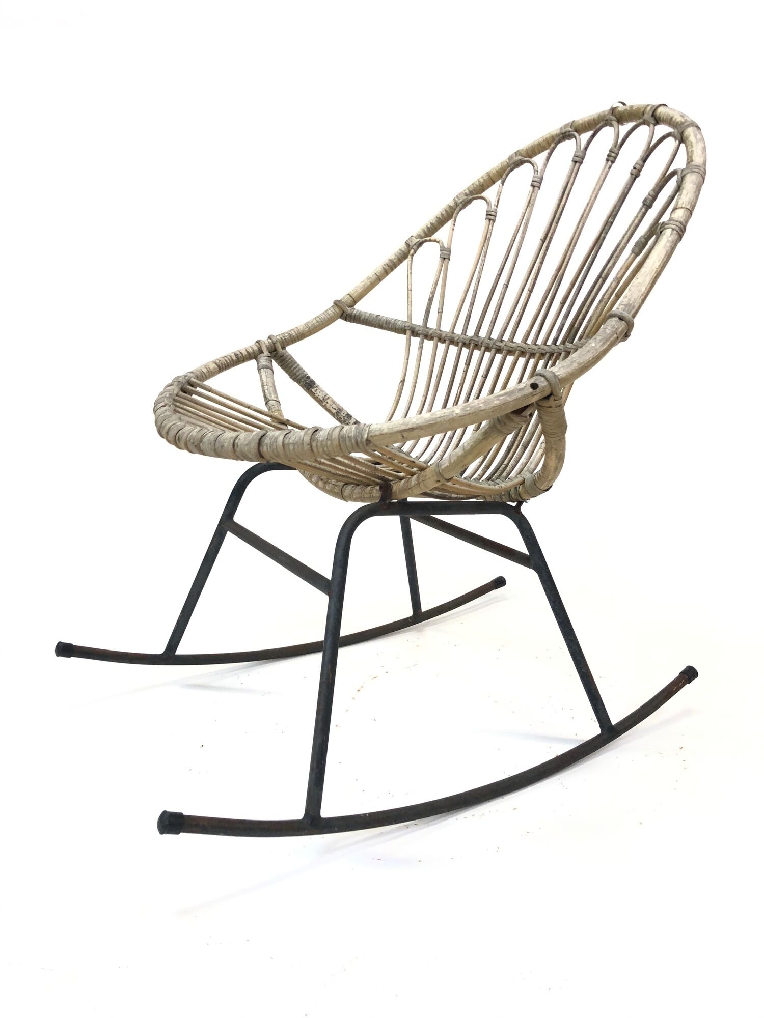 Dirk van Sliedregt Rattan rocking chair Rohe Noordwolde