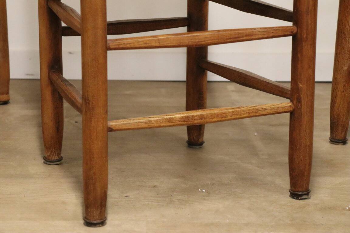 Series of 4 Charlotte Perriand Chairs Model "Bauche" BCB Edition