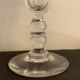6 antique champagne flutes with cut sides