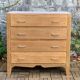 Commode vintage chêne brut massif 1950