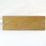 Old carved wooden box