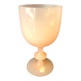 Pale pink opaline goblet glass