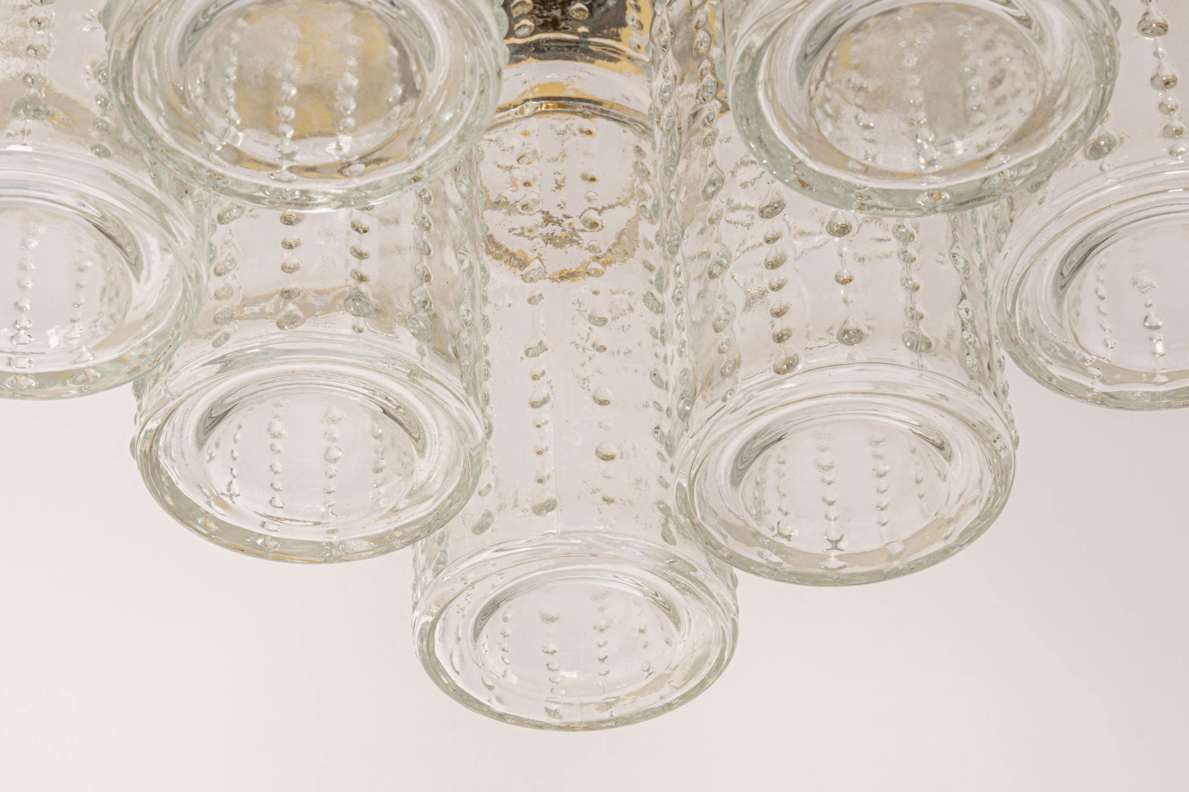 Glass ceiling lights Limburg, Germany, 1970s