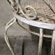 White wrought iron chair - 1940/1950