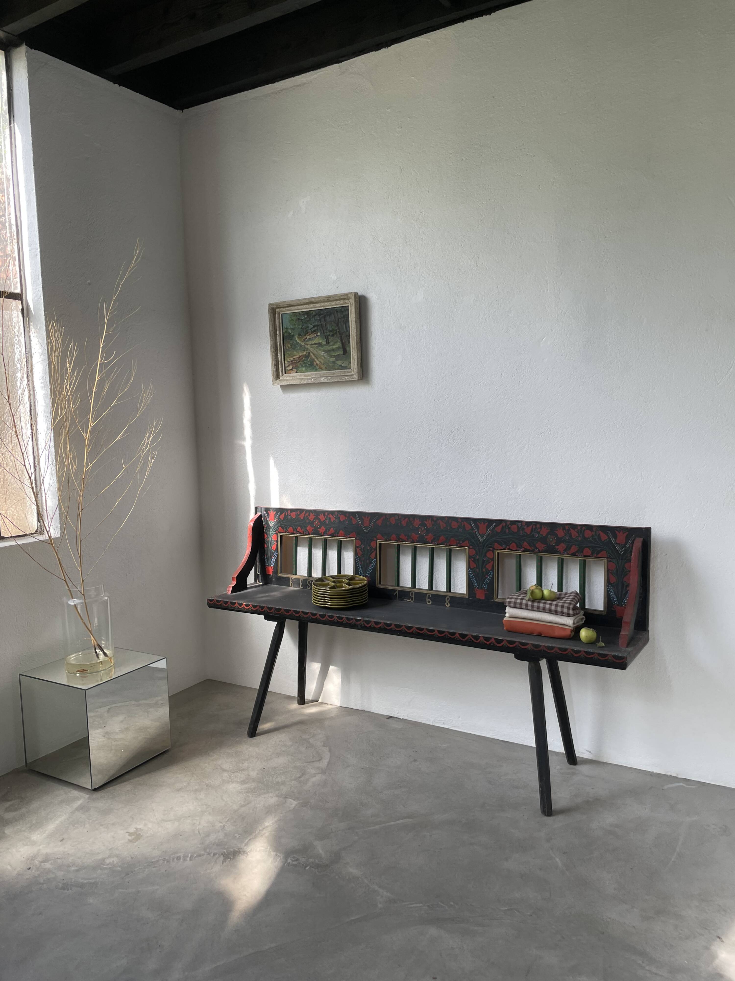 Moldavian bench 1968 polychrome