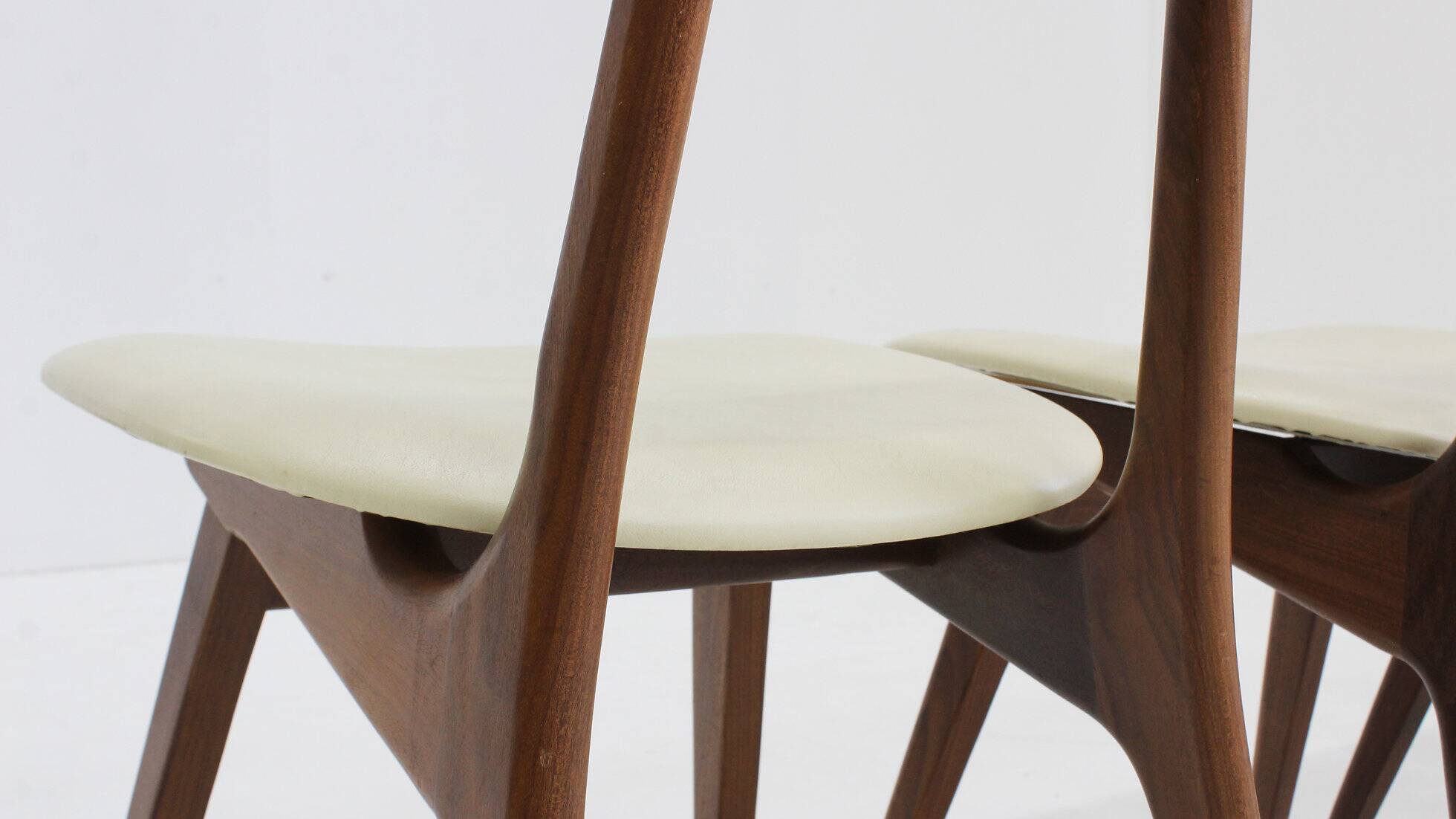 Vintage Danish teak dining chairs, set of 4