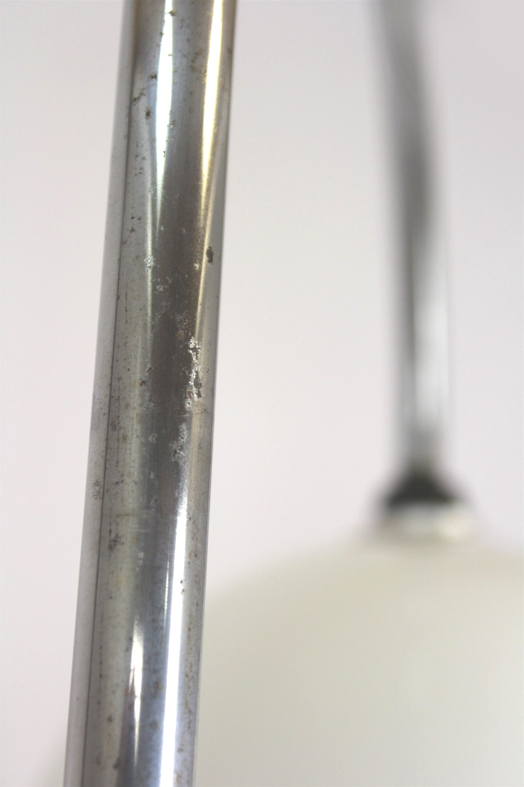 Bauhaus art deco floor lamp in chrome, 1940s